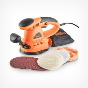 (K6) Random Orbital Sander Powerful 430W motor with lock on switch and variable speed dial - a...