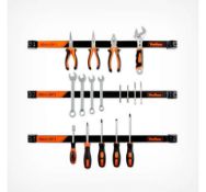 (MY34) 60cm Magnetic Tool Holders This set of 3 X 60cm magnetic tool holders are an efficient w...