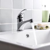 (KH14) Eidar 1 lever Chrome-plated Contemporary Basin Mono mixer Tap. This traditional style ch...