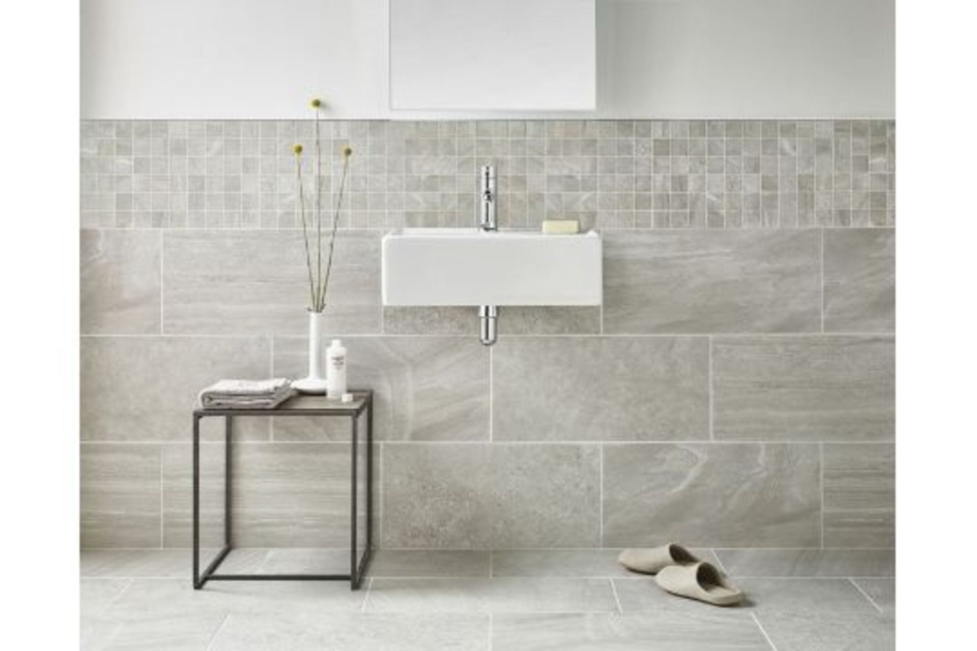 NEW 8.4 Square Meters of Bloomsbury Brook Edge Lapatto Rock Wall and Floor Tiles. 300x600mm pe...