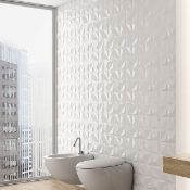 NEW 9 Square Meters of 3D White Star Effect Wall and Floor Tiles. 300x600mm per tile. 8mm Thick...