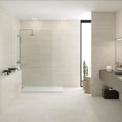 NEW 8.4 Square Meters of Veinstone Matt Beige Wall and Floor Tiles. 300x600mm, 1.08m2 per pac...