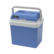 (Q110) 24L 240V AC & 12V DC Coolbox Hot Cold Portable Electric Cool BoxCapacity: 24L Cooling...