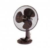 (RL112) 12" 3 Speed Oscillating Black Electric Desk Home Office Fan Stay cool this year with...