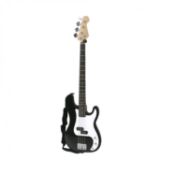 (Q122) PB Precision Style Black 4 String Electric Bass Guitar Iconic Precision-Bass Style Desi...
