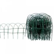 (KK207) 10m x 250mm Garden Lawn Border Edging Fencing PVC Coated Wire The garden edging no...