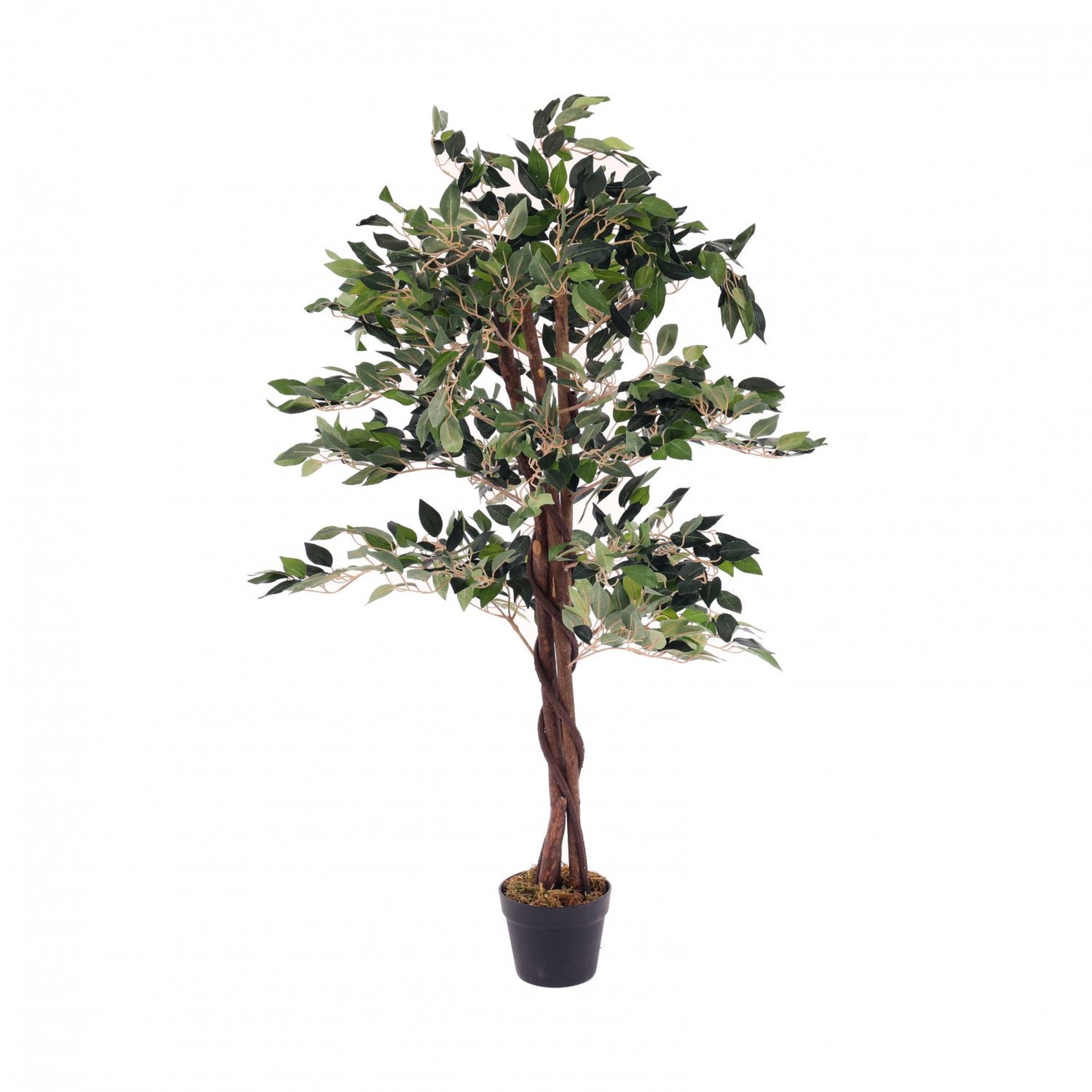 (Q65) Artificial Ficus Tree Plant 120cm Indoor Outdoor Decoration Height: 120cm Gives the Eff...