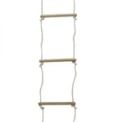 (F16) Childrens Outdoor Garden Play Rope Ladder 6 Rung Climbing Toy Made from the Highest Qual...