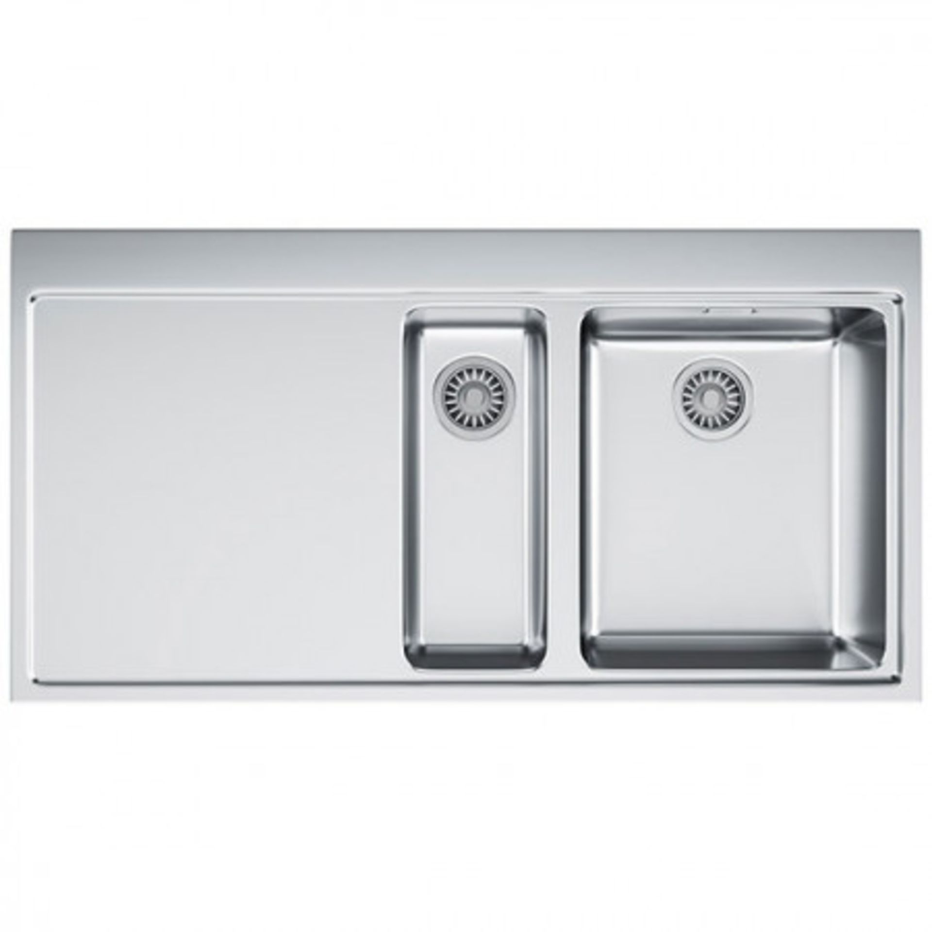 (A26) Brand New Boxed FRANKE MYTHOS MMX 251 STAINLESS STEEL 1.5 BOWL KITCHEN SINK, LEFT HAND DR...