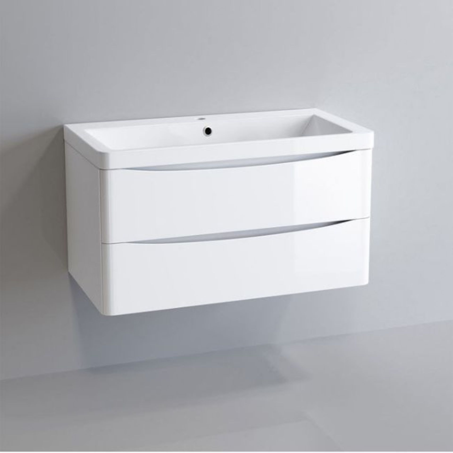 Pallet To Contain 3 x New & Boxed 1000mm Austin Gloss White Built In Basin Drawer Unit - Wall H... - Image 3 of 3