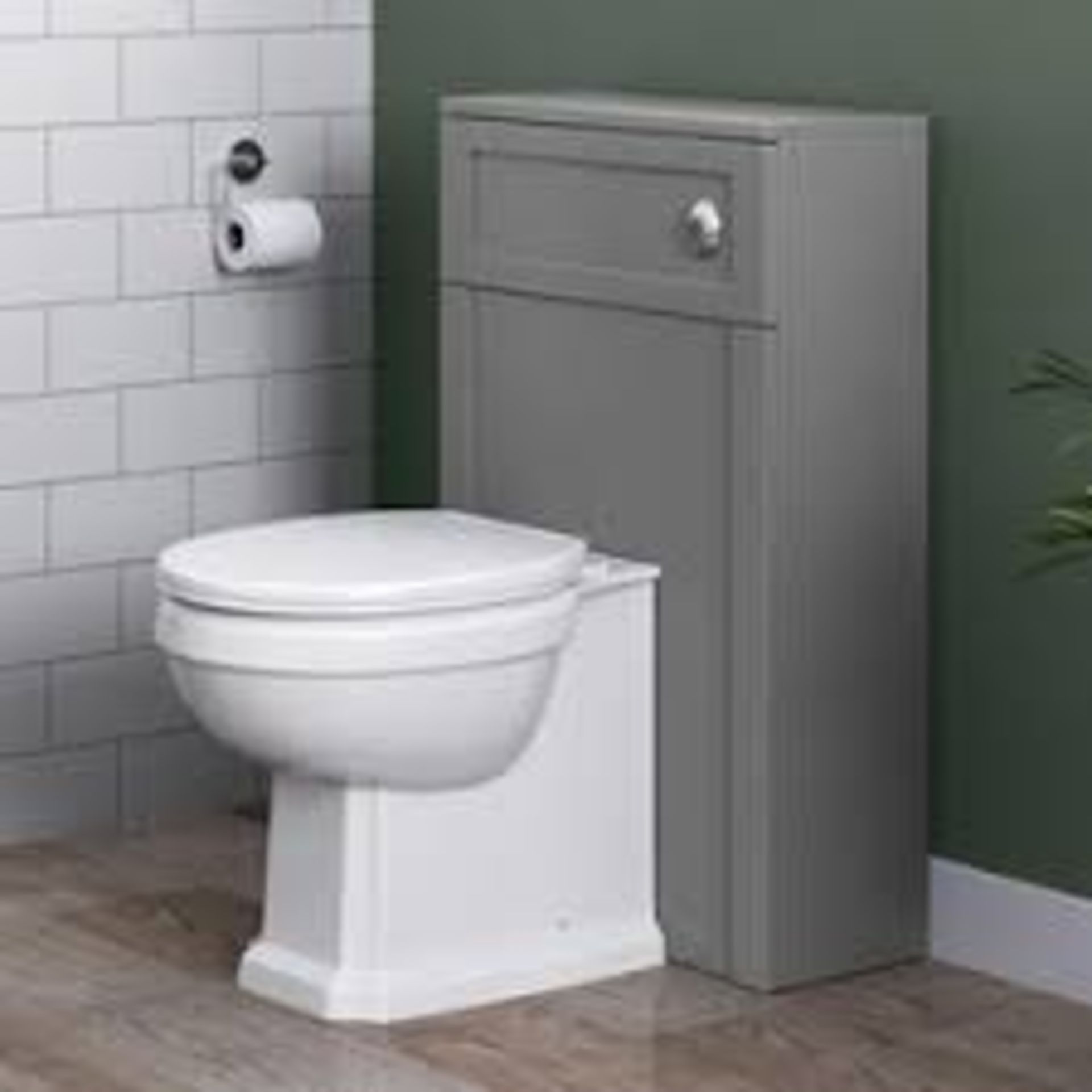 Pallet To Contain 8 x New Cambridge Traditional Back To Wall Toilet - White Seat. 629BWP. Tradi...