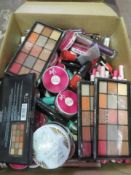 (Z91) Circa. 200 items of various new make up acadamy make up to include: eye define lengthenin...