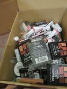 (Z193) Circa. 200 items of various new make up acadamy make up to include: lipstick, 12 shade e...