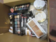 (Z186) Circa. 200 items of various new make up acadamy make up to include: glow beam liquid hig...