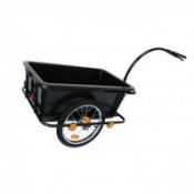 (LF183) Bike Trailer Trolley with Coupling & Pneumatic Tyre 90L Cargo The bike trailer is ...