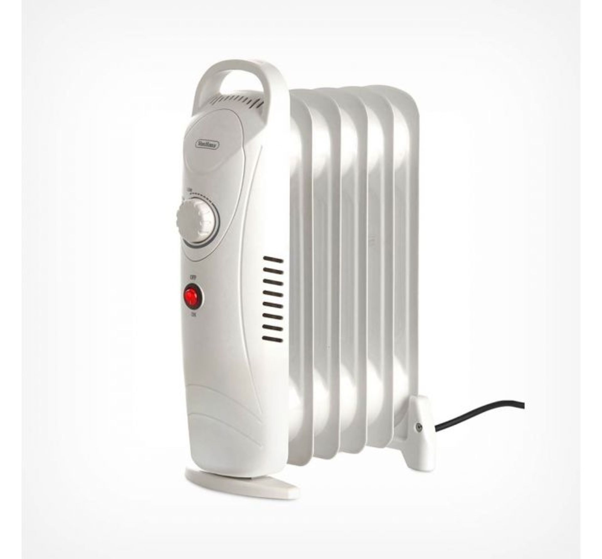 (X34) 1x 6 Fin 800W Oil Filled Radiator - White. Compact yet powerful 800W radiator with 6 oil-fil - Image 3 of 4