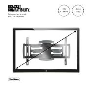 (AP98) 37-70 inch Cantilever TV bracket Please confirm your TVÕs VESA Mounting Dimensions an...