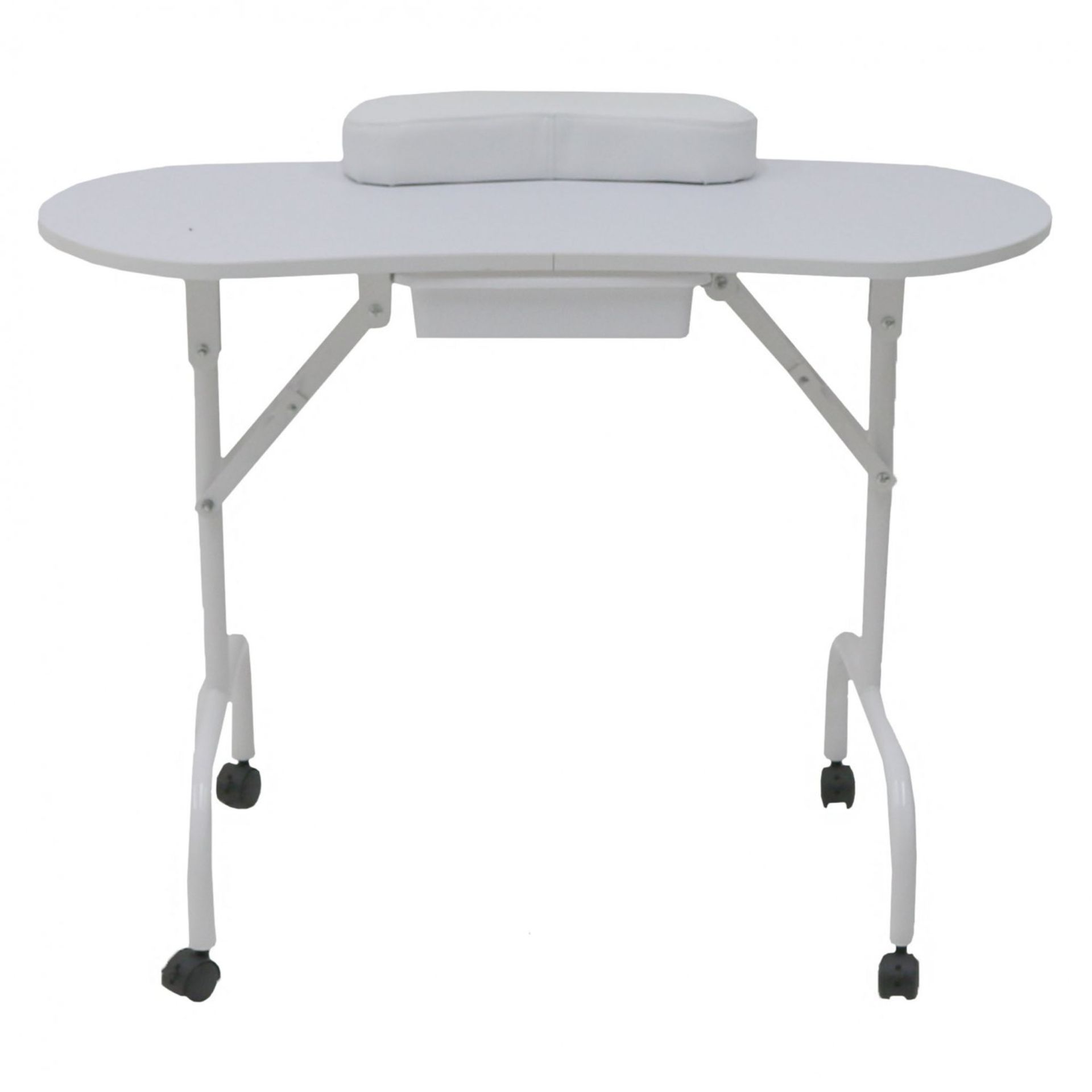 (G84) Professional White Manicure Table Nail Technician Art Desk Workstation Includes Comfy Re... - Image 2 of 2