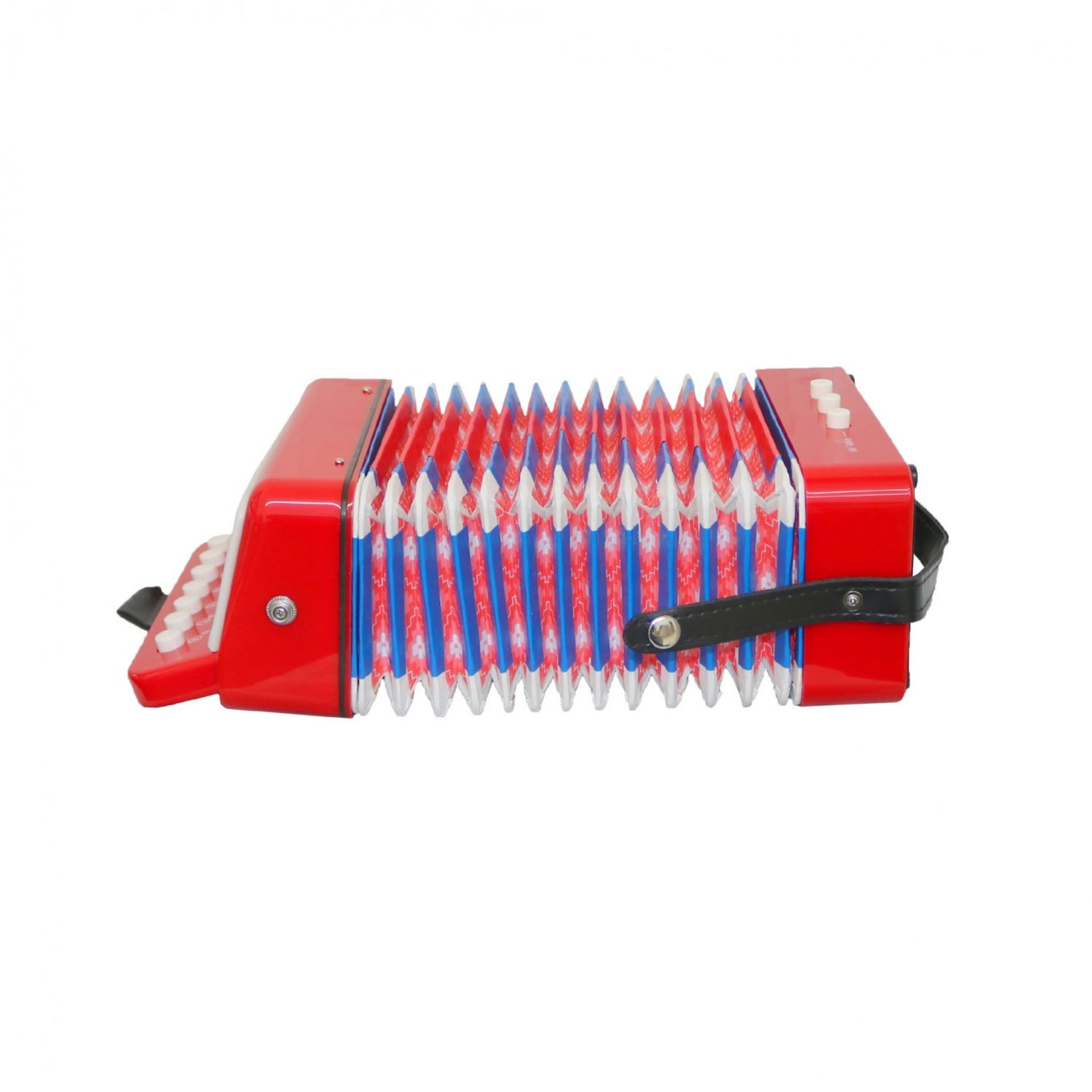 (G72) 7 Keys 2 Bass Children's Red Toy Accordion Musical Instrument Heavy Duty Sprung Buttons ... - Image 3 of 3