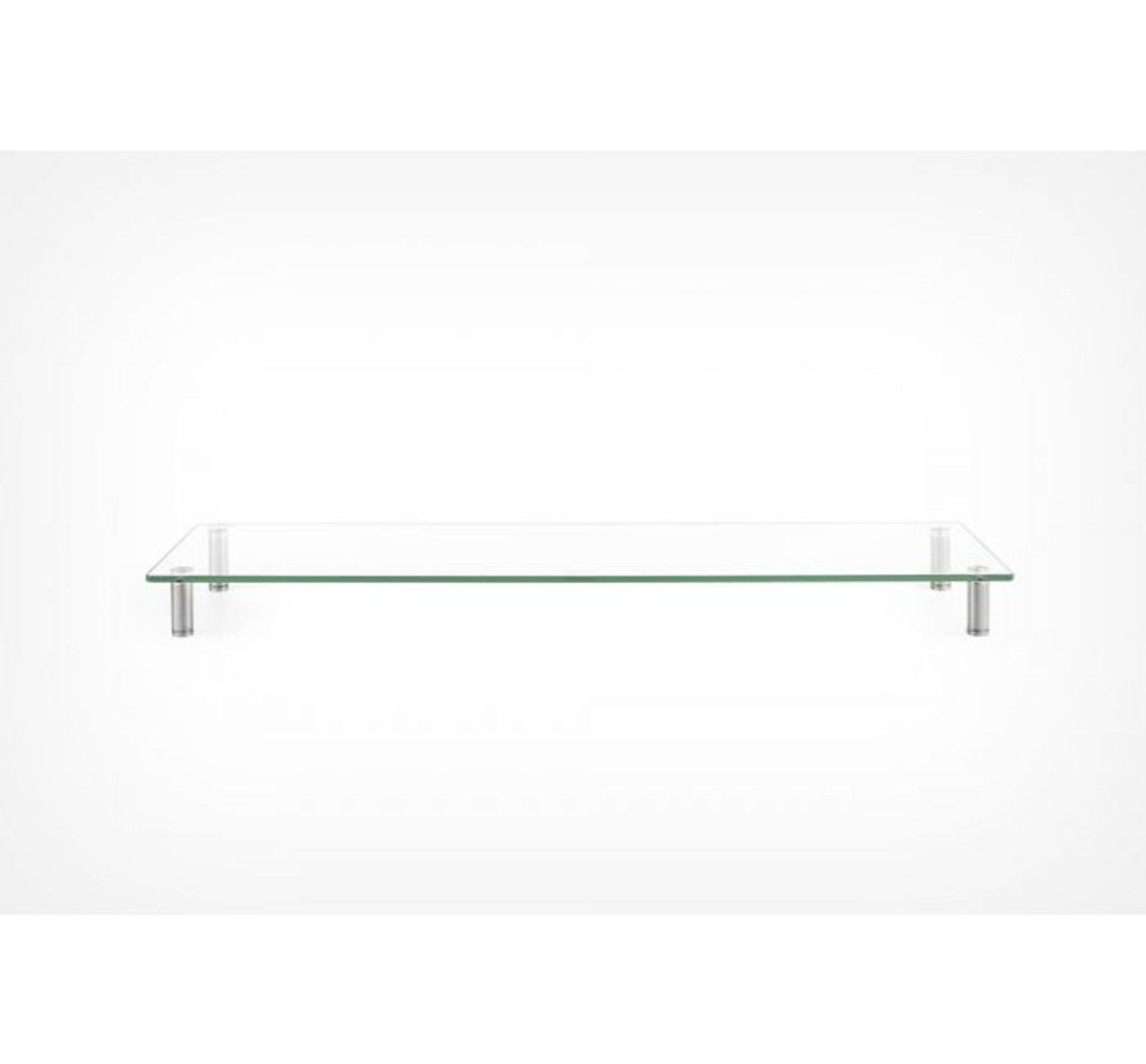 (AP256) XL Glass Monitor Stand This extra-large monitor riser offers plenty of space to suppor... - Image 2 of 2