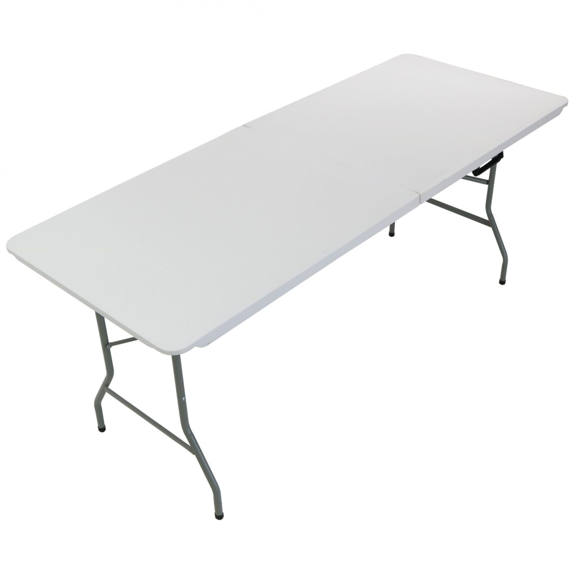 (PR89) 6ft Folding Trestle Table Heavy Duty Catering Garden Party 1.8mCarry Handle For Easy T...