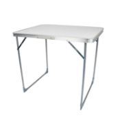 (PR55) 80cm Portable Folding Outdoor Camping Kitchen Work Top TableLightweight Aluminium Tabl...