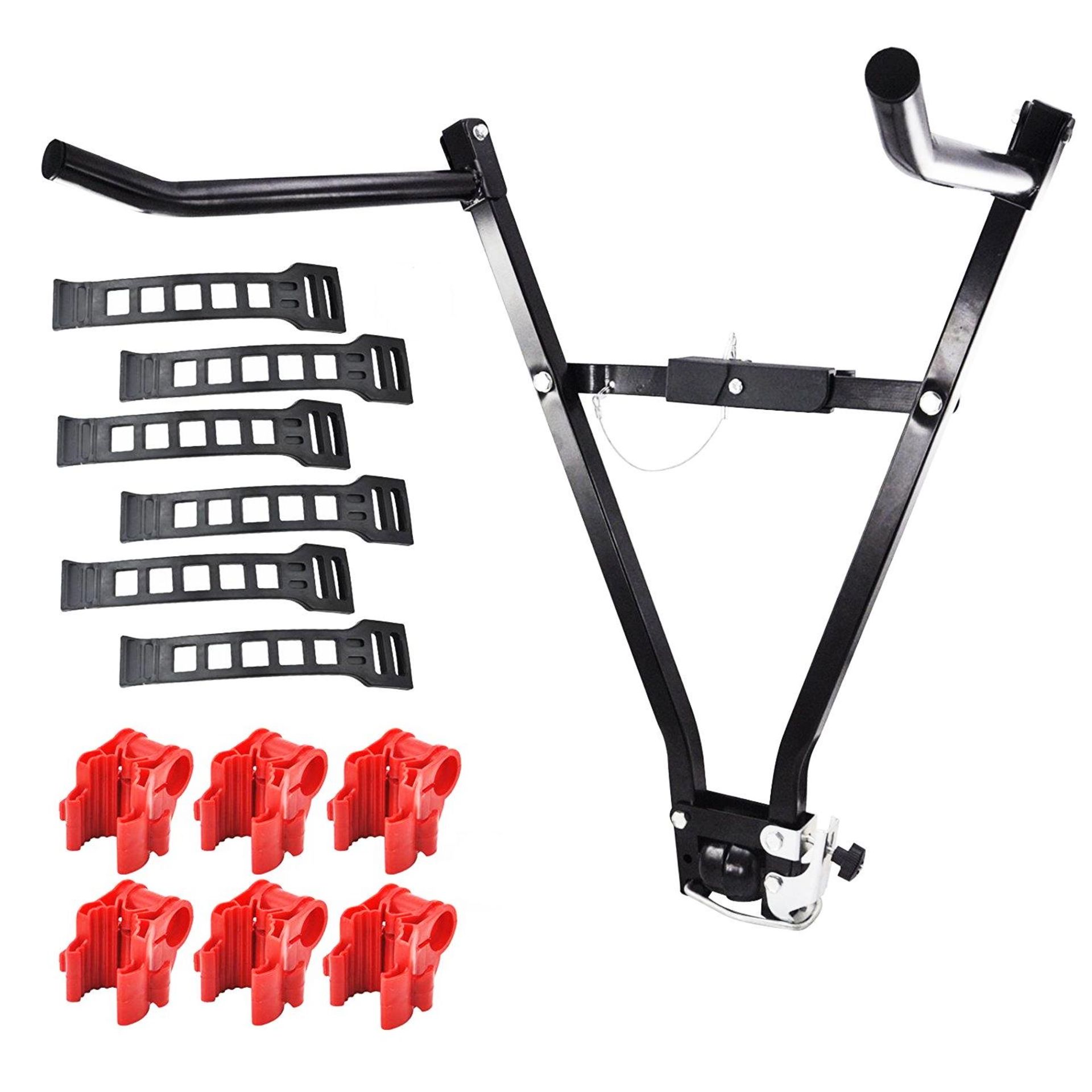 (PR24) Universal 3 Bike Bicycle Tow Bar Car Mount Rack Stand Carrier Size: 70 x 47.5cm, Weight... - Image 2 of 2