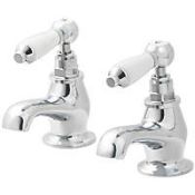 (KH7) Brean Basin Pillar Tap. This traditional style chrome basin tap from the Brean collection...