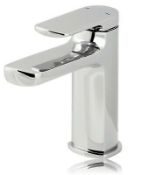 (Q10) Piana 1 lever Chrome-plated Contemporary Basin Mono mixer Tap. This modern style chrome s...