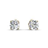 9ct Single Stone Four Claw Set Diamond Earring 0.10 Carats