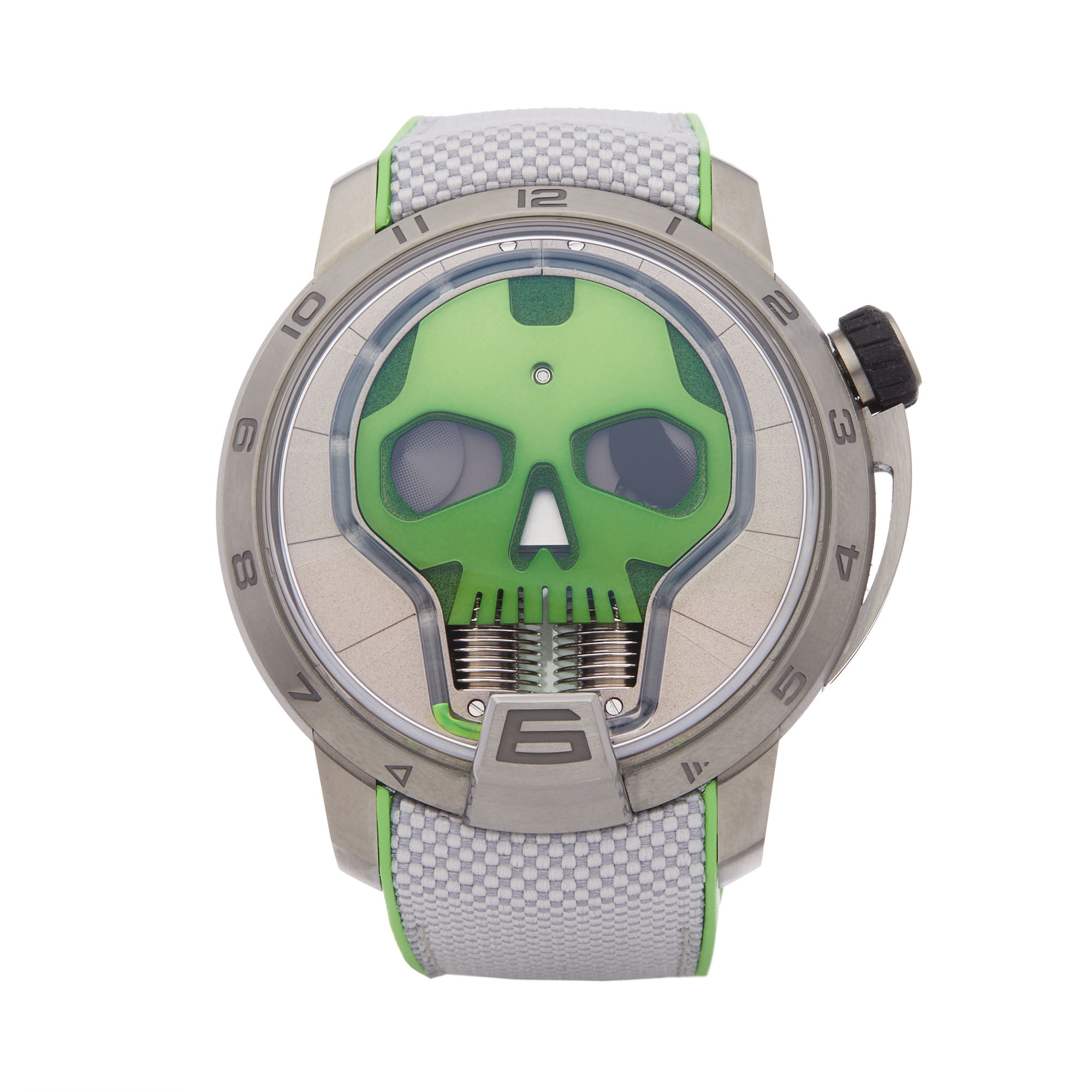 HYT H1 0 S48-TT-35-GF-RA Men Titanium Skull Watch - Image 8 of 8