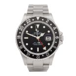 Rolex GMT-Master II 16710 Men Stainless Steel Rectangular Dial Watch