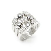 Bulgari 18k White Gold Diamond Lucéa Ring