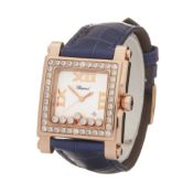 Chopard Happy Sport 0 275321-5002 Ladies Rose Gold 7 Diamond Watch