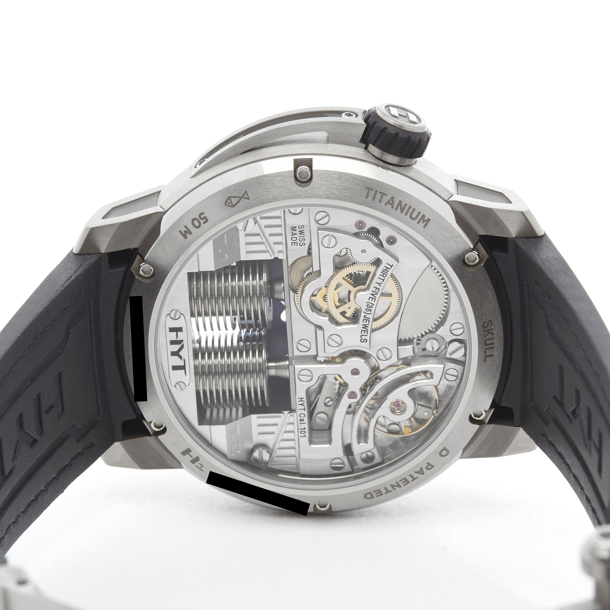 HYT H1 S48-TT-33-BF-RA Men Titanium Skull Watch - Image 4 of 8