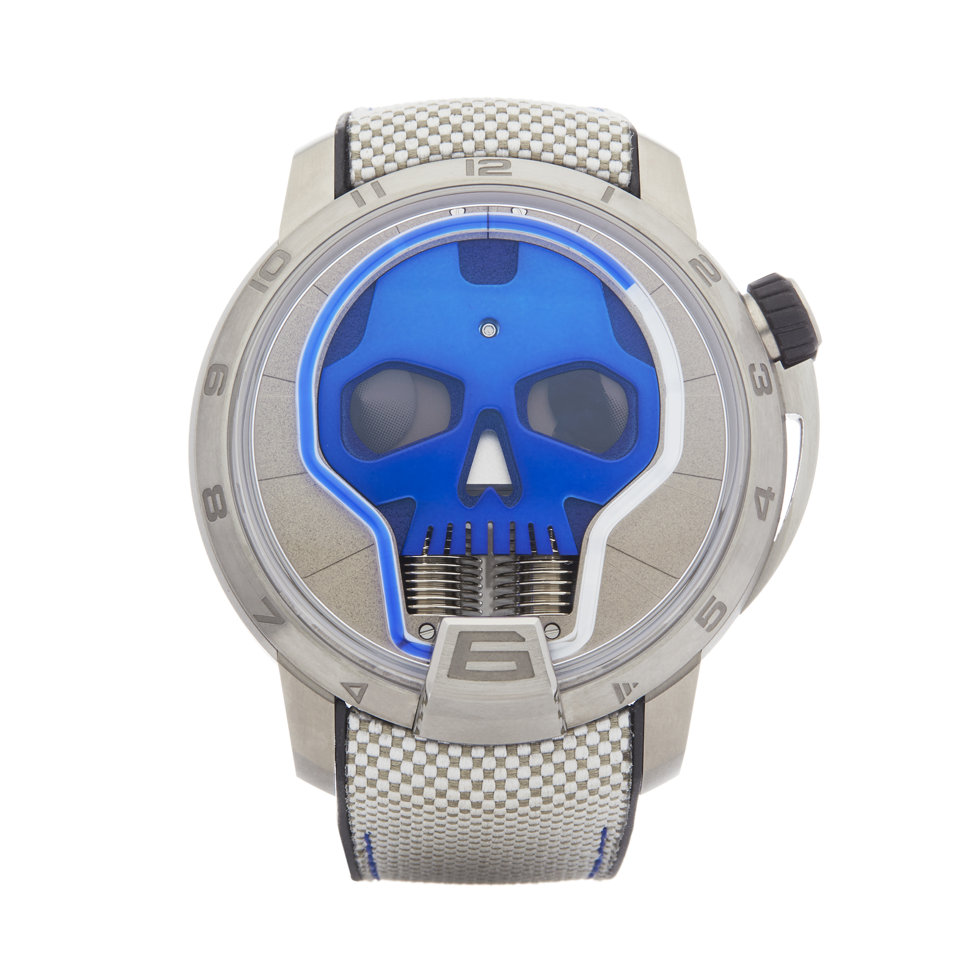 HYT Skull S48-TT-33-BF-RA Men Titanium Watch - Image 8 of 8