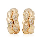 Chopard 18k Yellow Gold Diamond Cašmir Earrings