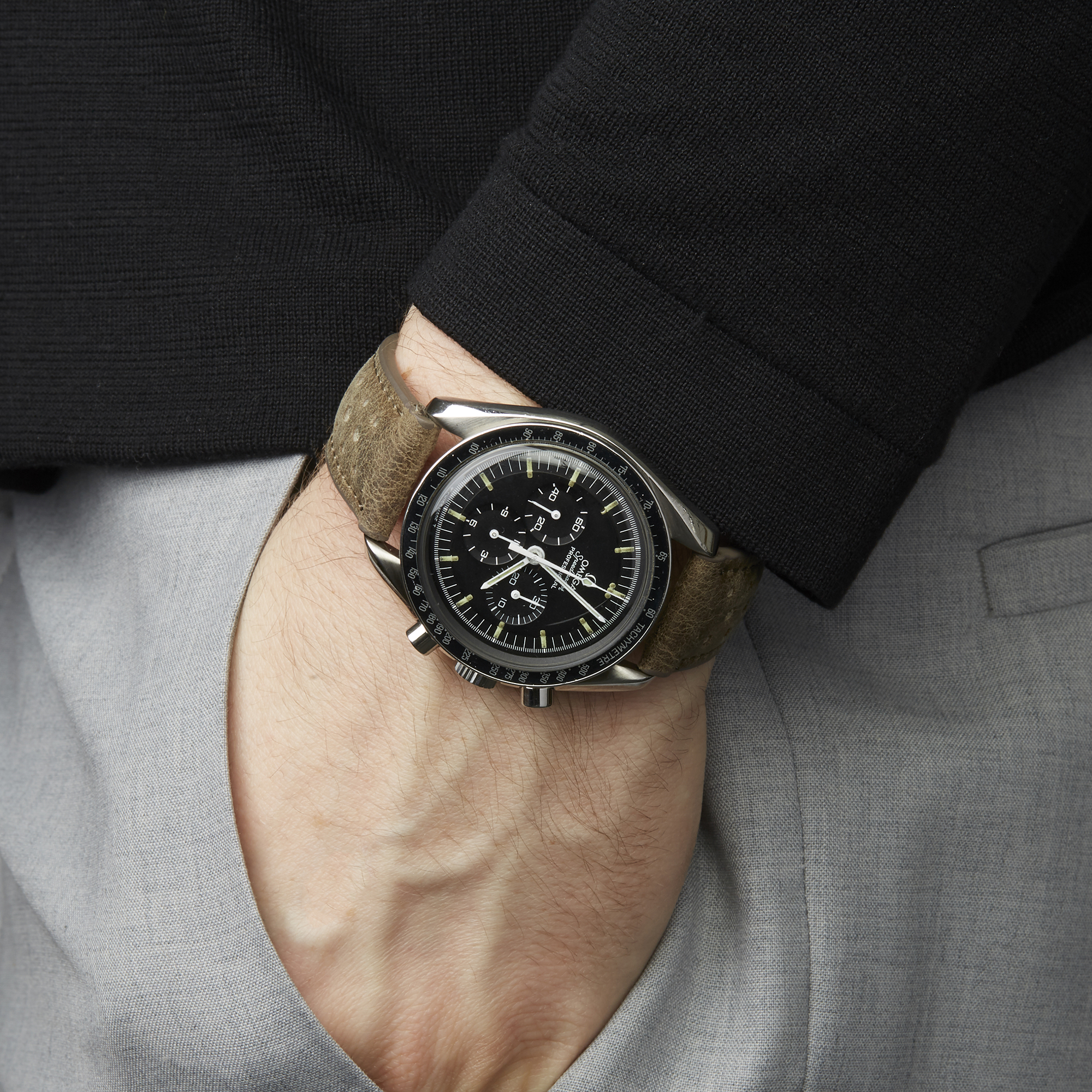 Omega Speedmaster 145.022-69 ST Men Stainless Steel Straight Writing Chronograph Watch - Image 2 of 7