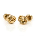 Tiffany & Co. 18k Yellow Gold Knot Cufflinks