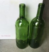 pack of 12 green brand new wine bottles for home brewing.