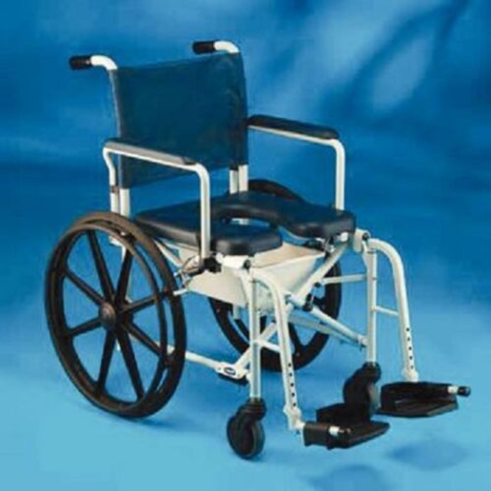 self propelled shower/commode chair (homecraft)