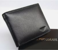 emporio armani men's leather wallet - new with box