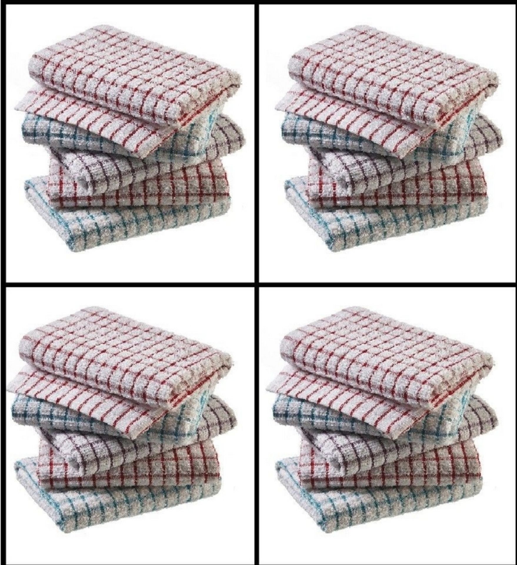 5 packs of 10 teatowels excellent quality rrp £19.99 per pack