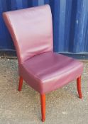 14x used purple sidechairs