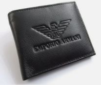 emporio armani men's leather wallet - new with box