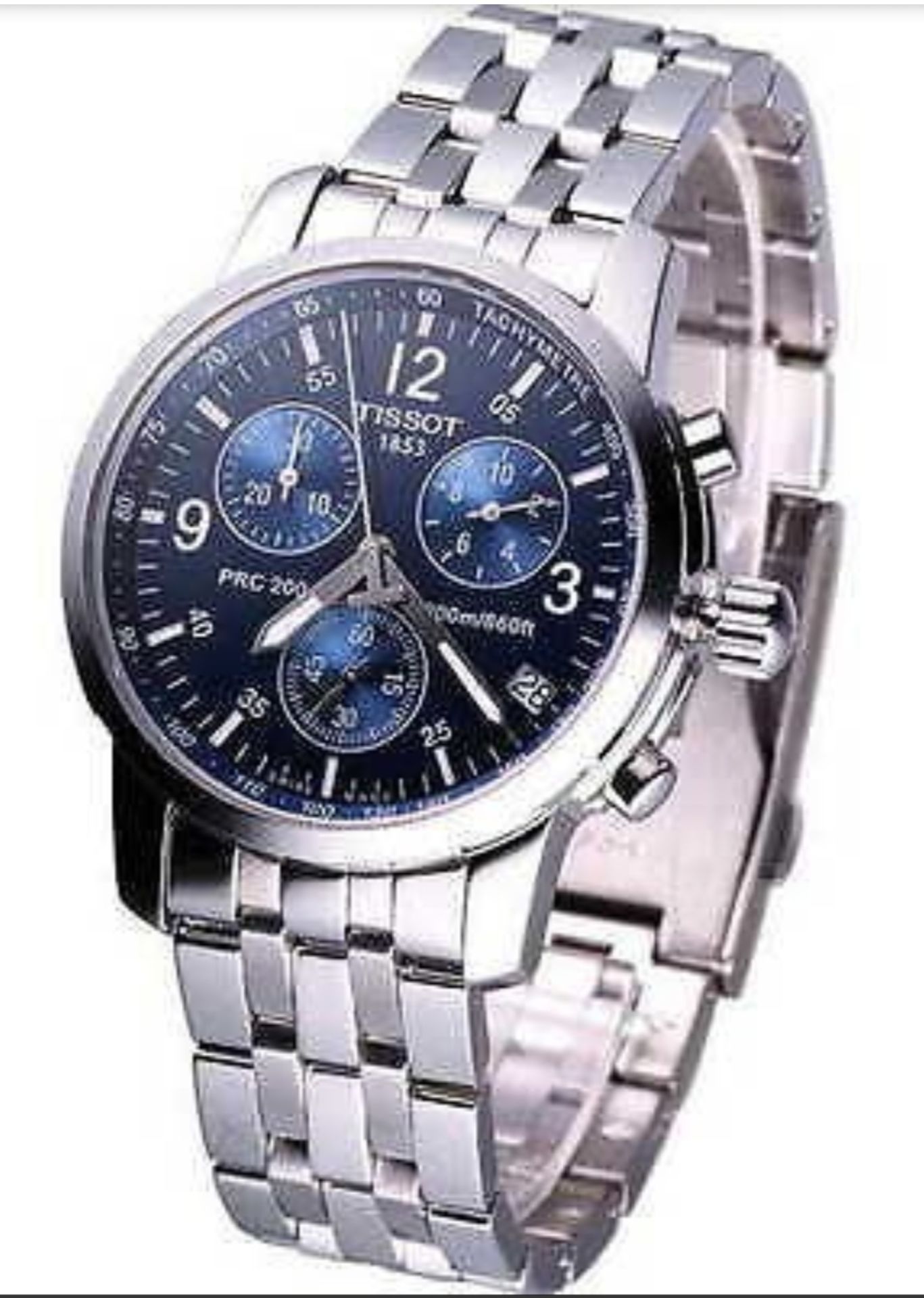 tissot prc200 chronograph men's watch t17.1.586.42 - Image 6 of 11