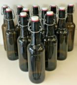 swing/flip top - 500ml grolsh style beer bottles x 12 home brew