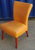 8x used orange sidechairs