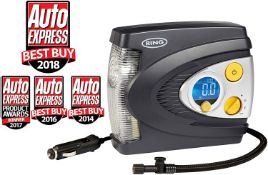 Ring RAC635 Preset Digital Tyre Inflator, Air Compressor 3 Min Tyre Inflation, LED Light, RRP £39.99