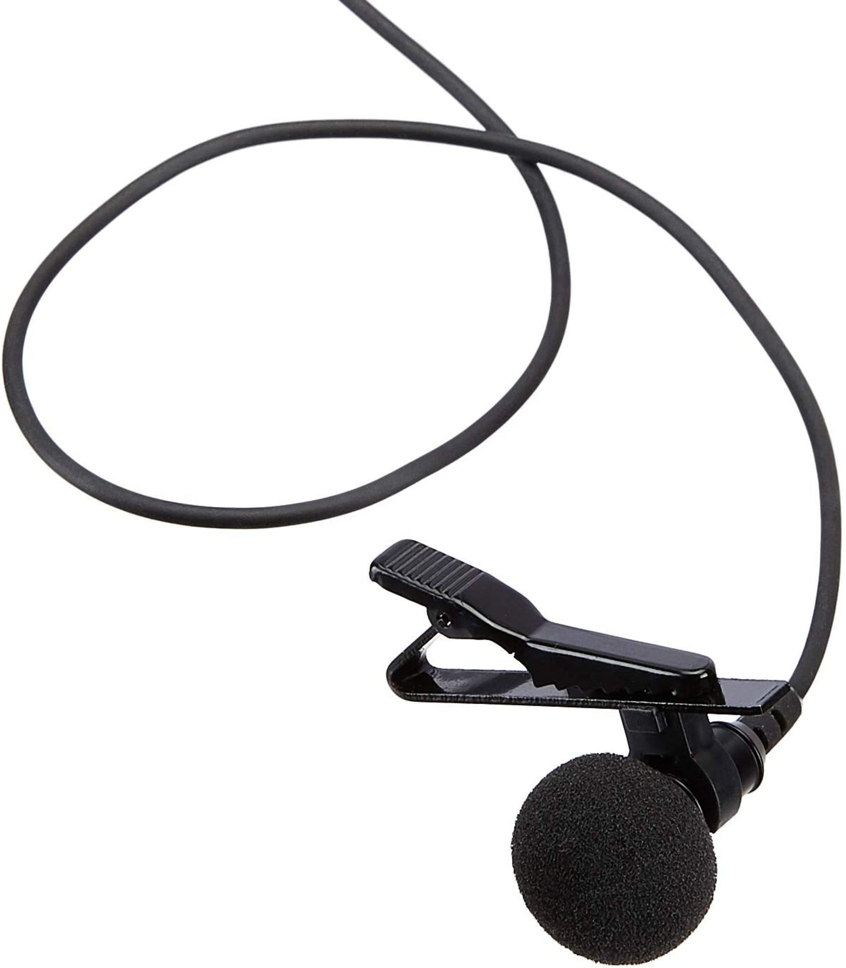 Amazon Basics Lapel Microphone _ Omnidirectional Mic - Black